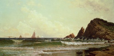 Cliffs at Cape Elizabeth, Portland Harbour, Maine, 1882 tekijältä Alfred Thompson Bricher