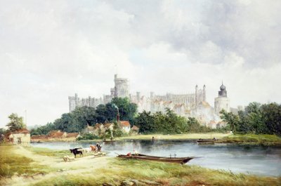 Windsorin linna Brocas Meadowsilta tekijältä Alfred Vickers