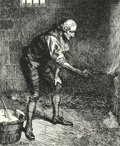 Englantilainen vankilan uudistaja John Howard siivosi vankilasellinsa seiniä ollessaan karanteenissa Venetsiassa tekijältä Alfred Wallis Mills