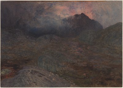 Cwm Trifaen, c. 1857. tekijältä Alfred William Hunt