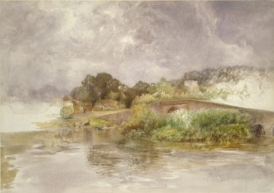 Sonning Bridge, 1882 tekijältä Alfred William Hunt