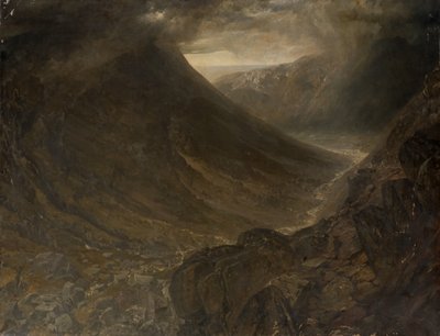 Wasdale Head Styhead Passista, Cumbria, n. 1854 tekijältä Alfred William Hunt