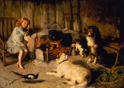 Katsottu kattila ei koskaan kiehu (öljy kankaalle) tekijältä Alfred William Strutt