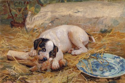 Mitä lähempänä luuta, sitä makeampi liha (chromolitho) tekijältä Alfred William Strutt