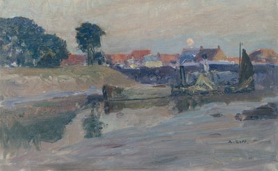 Nouseva kuu Nieuportin yllä tekijältä Alfred Zoff