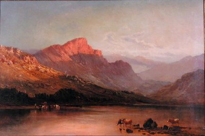 Ilta Trossachissa (öljy kankaalle) tekijältä Alfred de Breanski