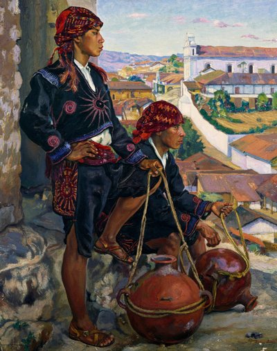 Water Carriers, Chichicastenango tekijältä Alfredo Gálvez Suárez