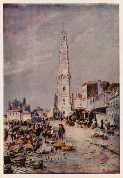 Clerigosin torni, Porto, Portugali (värilitro) tekijältä Alfredo Roque Gameiro
