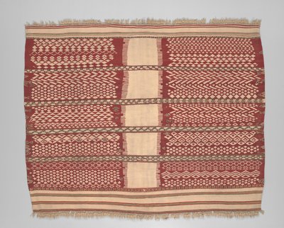 Naisen seremoniallinen päällinen tai viitta (aksellal), 1800-luvun loppu (villa) tekijältä Algerian School