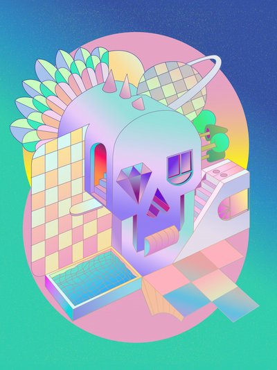 Pastellivärinen kallomaisema tekijältä Ali Gulec