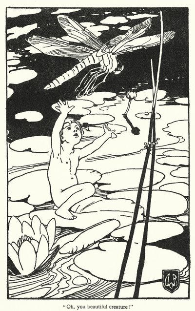 Kuvitus Charles Kingsleyn teokseen The Water-Babies (litografia). tekijältä Alice Bolingbroke (after) Woodward