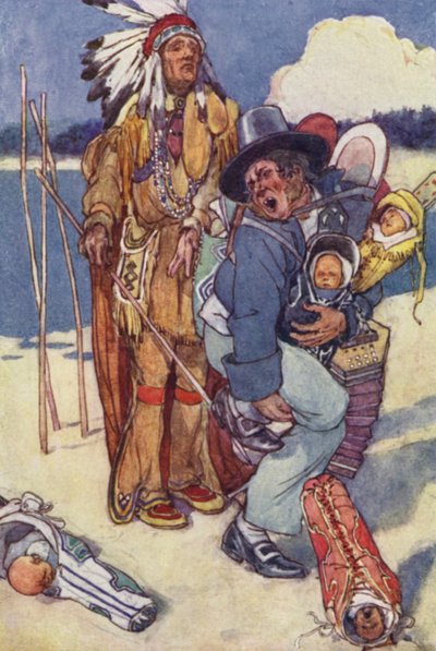 Sairaanhoitaja Papooseille! (väri litho) tekijältä Alice Bolingbroke (after) Woodward