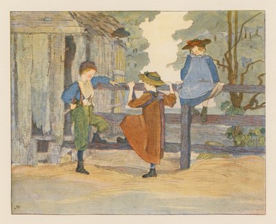 Pojat ja tytöt (värilitro) tekijältä Alice Maud Beddington