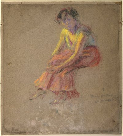 Istuva nainen tekijältä Alice Pike Barney