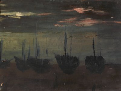 Laivat Moonlightissa, n.d. tekijältä Alice Pike Barney
