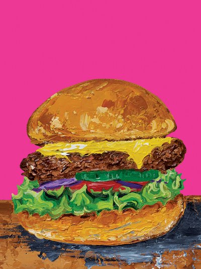 Pop Art -juustohampurilainen tekijältä Alice Straker