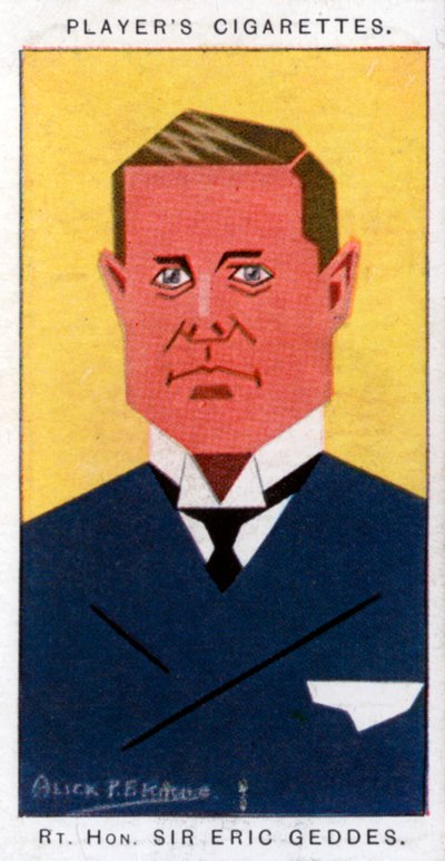 Sir Eric Campbell Geddes, brittiläinen poliitikko, 1926 tekijältä Alick P. F. Ritchie