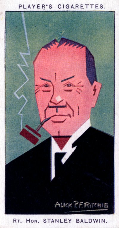 Stanley Baldwin, 1. Earl Baldwin, Britannian pääministeri, 1926. tekijältä Alick P. F. Ritchie