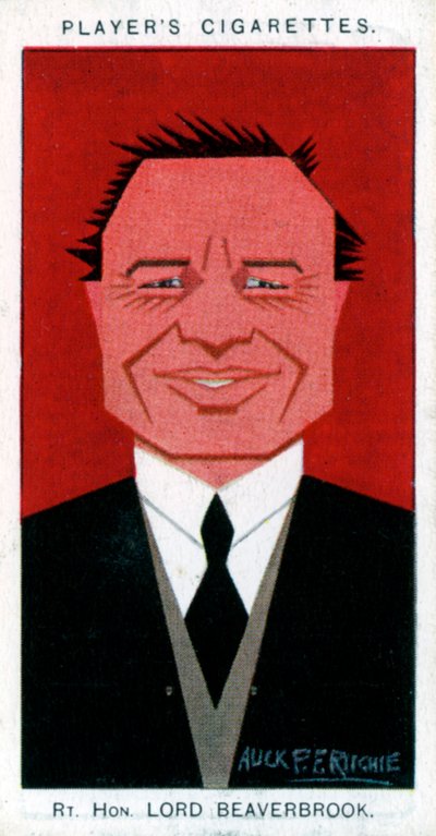 William Maxwell Aitken, 1. Baron Beaverbrook, valtiomies ja sanomalehden omistaja, 1926. tekijältä Alick P. F. Ritchie