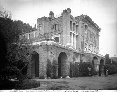 Villa Madaman terassi, Rooma tekijältä Fratelli Alinari