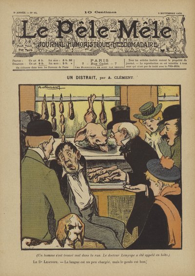 Hajamielinen. Kuvitus Le Pele-Melestä, 1902 tekijältä Aline Clement