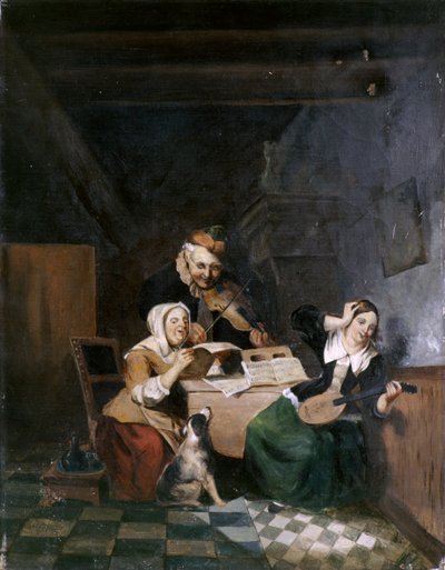 A Music Party (óleo sobre tela) finlandês tekijältä Aline Thellusson