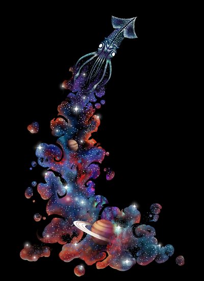 Kosminen avaruusmustekala tekijältä Alirıza ÇAKIR