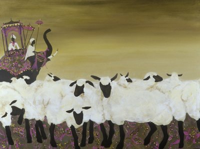Vaihto-opiskelijat (akryyli ja öljy kankaalle) tekijältä Alix Contemporary Artist Soubiran Hall