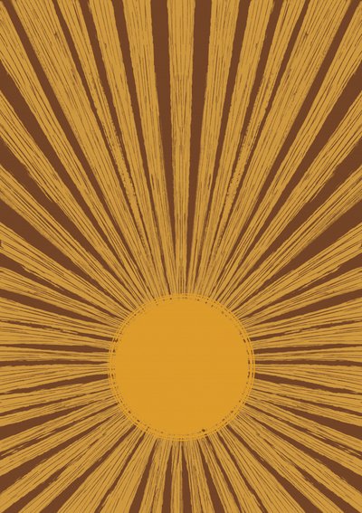 Lämmin retro-sunburst tekijältä Aliya Putrus