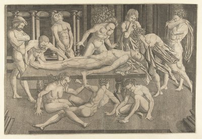 De beining van guttmelta de narni tekijältä Allaert Claesz. (attributed to)