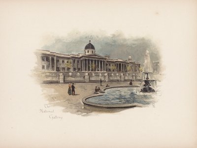 Tuttu Lontoo: National Gallery (värilitra) tekijältä Allan F. Barraud