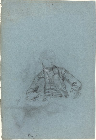 Tutkimus istuvasta miehestä [recto] tekijältä Allan Ramsay