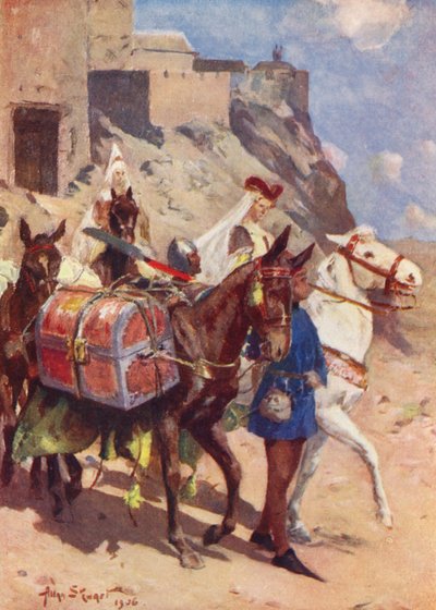 Äidin strategia (värillinen litografia) tekijältä Allan Stewart