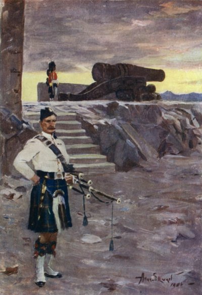 Mons Meg (väri litho) tekijältä Allan Stewart