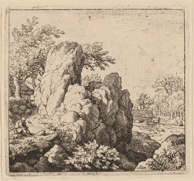 Roca Gran, probablement c. 16451656. finlandès tekijältä Allart van Everdingen