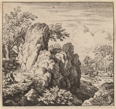Suuri kivi, luultavasti n. 16451656. tekijältä Allart van Everdingen
