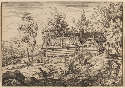 Pyhiinvaeltaja koiran kanssa, luultavasti n. 16451656. tekijältä Allart van Everdingen