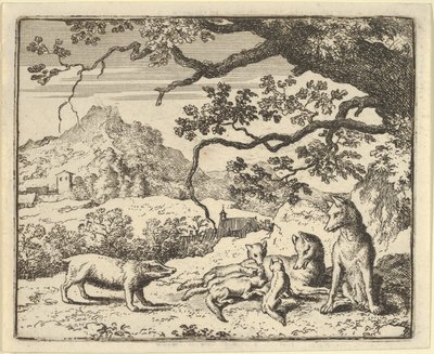 Renard saa uuden lainauksen Mäyrältä, 1650-75. tekijältä Allart van Everdingen