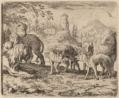 Reynard Condemned, luultavasti c. 16451656. tekijältä Allart van Everdingen
