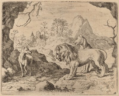 Reynard lupaa paljastaa piilotetun aarteen, luultavasti c. 16451656. tekijältä Allart van Everdingen