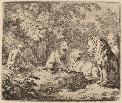 Reynard kertoo tarinan piilotetusta aarteesta, luultavasti n. 16451656. tekijältä Allart van Everdingen