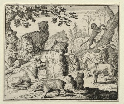 Reynard the Fox: Lion Orders Etsi Reynardia. tekijältä Allart van Everdingen