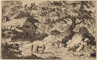 Ruinous Cottage, luultavasti c. 16451656. tekijältä Allart van Everdingen