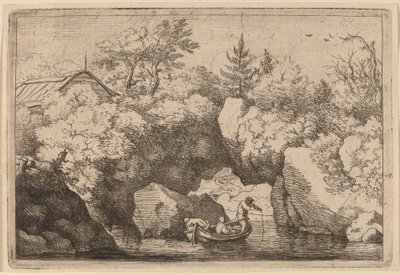 Skiff halkeaman alla, luultavasti n. 16451656. tekijältä Allart van Everdingen