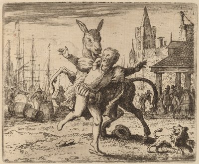 Aasi ja koira, luultavasti c. 16451656. tekijältä Allart van Everdingen