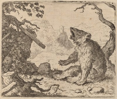 The Bear Sent as Messenger, luultavasti n. 16451656. tekijältä Allart van Everdingen