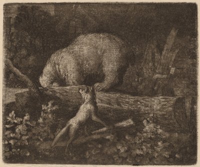 The Bear Trapped, luultavasti n. 16451656. tekijältä Allart van Everdingen