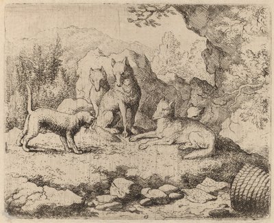 El gat enviat com a missatger, probablement c. 16451656. finlandès tekijältä Allart van Everdingen