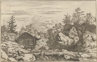 Mökit pankissa, 1600-luku. tekijältä Allart van Everdingen