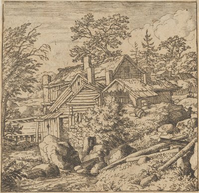 Hamlet vuoren puolella, 1600-luvun puoliväli, 1600-luvun puoliväli. tekijältä Allart van Everdingen